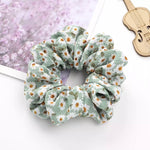 Floral Chiffon Scrunchies